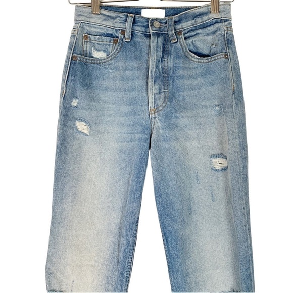 Boyish Billy High Waist Distressed Jeans Size 24 - Picture 4 of 10